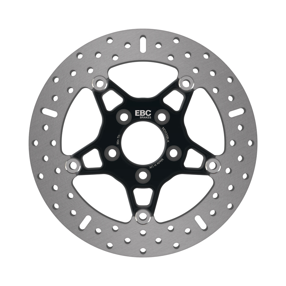 EBC - EBC Black Chrome Centred Stainless Floating Disc For HD (MD535BLK)