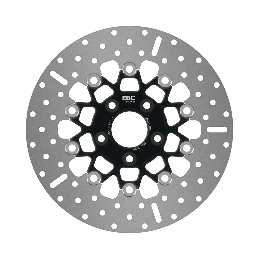 EBC - EBC Black Chrome Centred Stainless Floating Disc For HD (RSD019BLK)