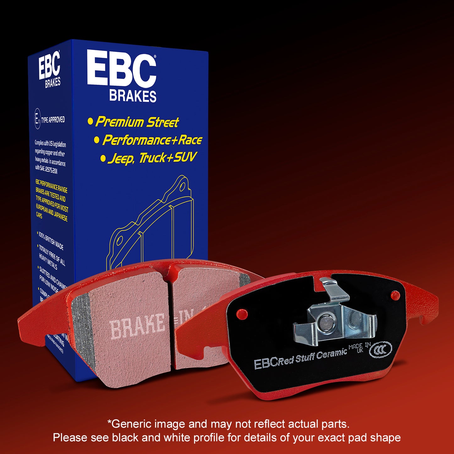 EBC Redstuff 3000 Series Sport Brake Pad Set (DP31679C)