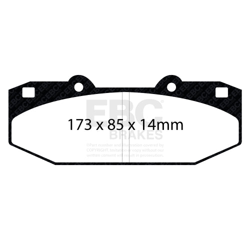 EBC Bluestuff Brake Pad 5000 Series TrackDay Set (DP5076NDX)