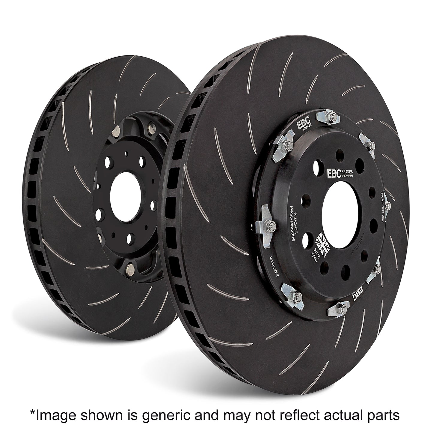EBC Pad + 2 Piece Disc Kit P2DK055RP1 Full Car