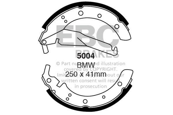 EBC Brake Shoe Replacement Set (6601)
