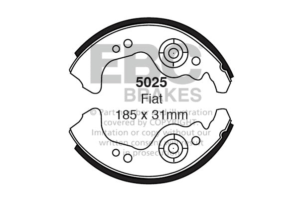 EBC Brake Shoe Replacement Set (6503)