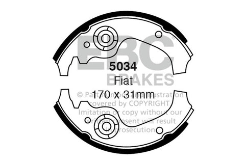 EBC Brake Shoe Replacement Set (5136)