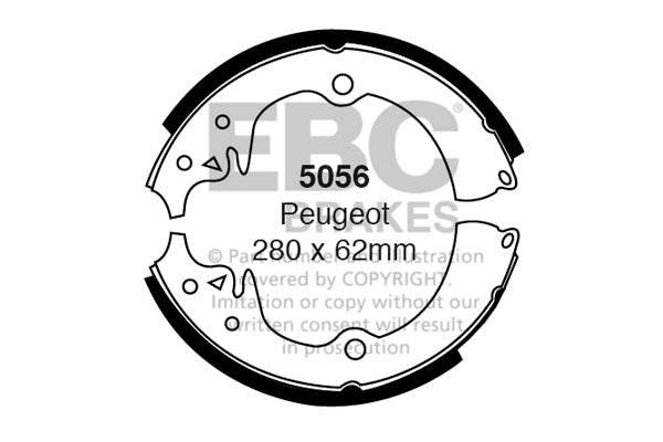 EBC Brake Shoe Replacement Set (6248)