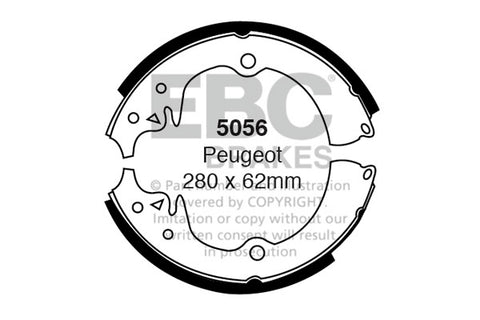 EBC Brake Shoe Replacement Set (6248)