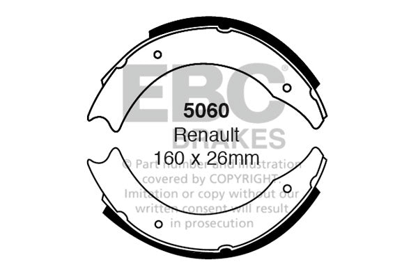 EBC Brake Shoe Replacement Set (5069)