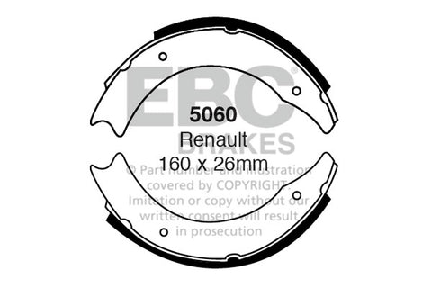 EBC Brake Shoe Replacement Set (5069)