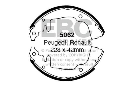 EBC Brake Shoe Replacement Set (6343)