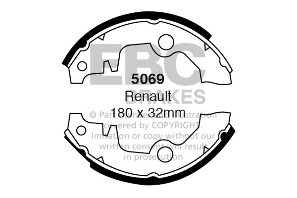 EBC Brake Shoe Replacement Set (6325)