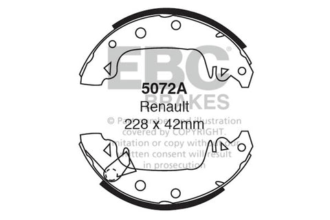 EBC Replacement Brake Shoe Set (5072A)