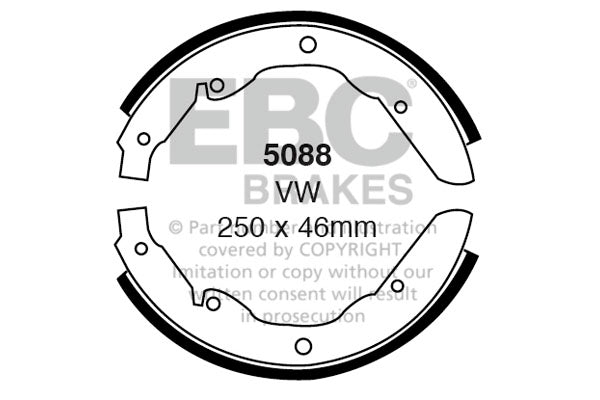 EBC Brake Shoe Replacement Set