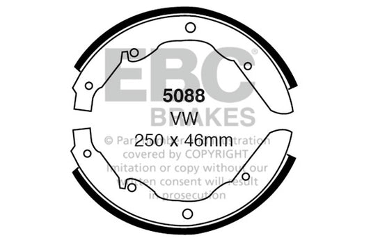 EBC Brake Shoe Replacement Set (5090)