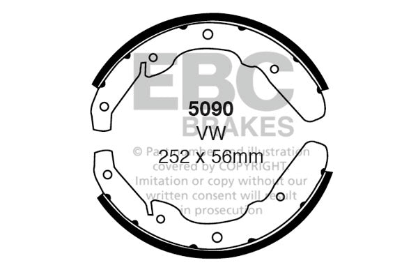 EBC Brake Shoe Replacement Set (5091)