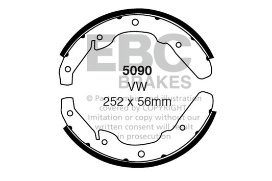 EBC Brake Shoe Replacement Set (5091)