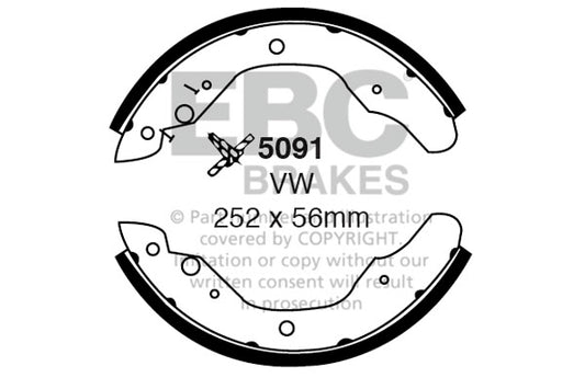 EBC Brake Shoe Replacement Set (5184)