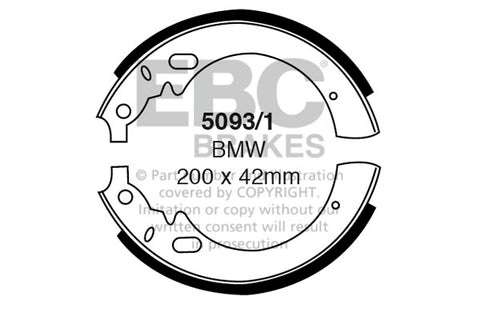 EBC Replacement Brake Shoe Set (5093/1)