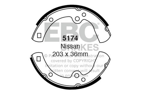 EBC Brake Shoe Replacement Set (5176)