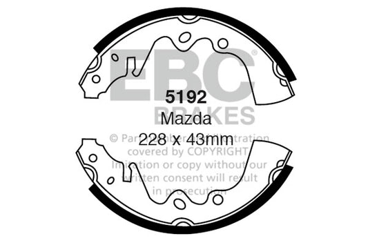 EBC Brake Shoe Replacement Set (6369)
