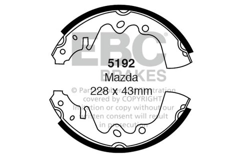 EBC Brake Shoe Replacement Set (6369)