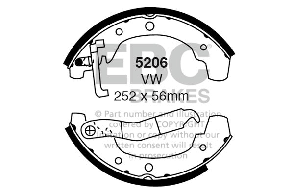 EBC Brake Shoe Replacement Set (5259)