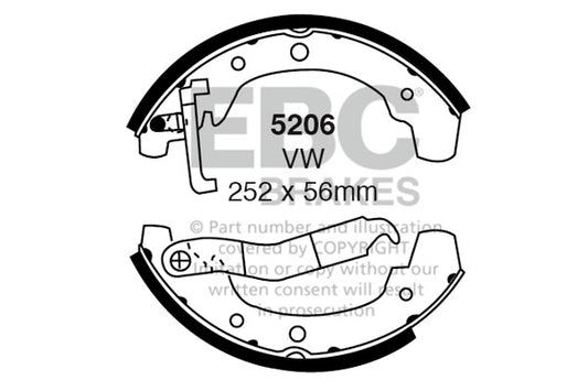 EBC Brake Shoe Replacement Set (5259)