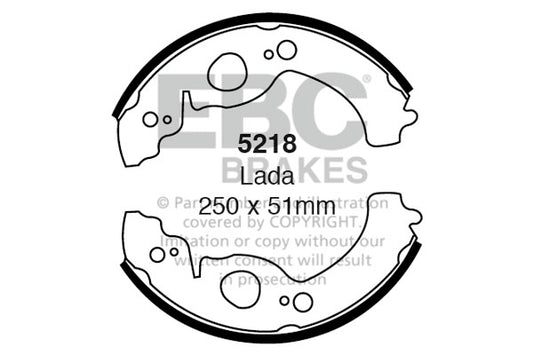 EBC Brake Shoe Replacement Set (6420)