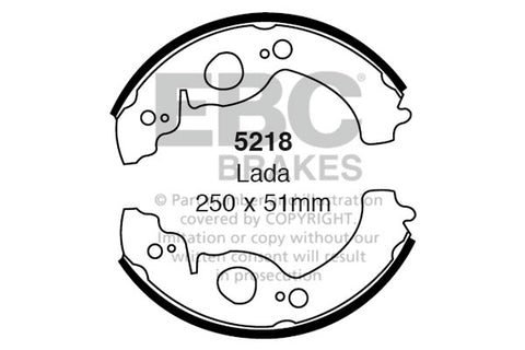 EBC Brake Shoe Replacement Set (6420)