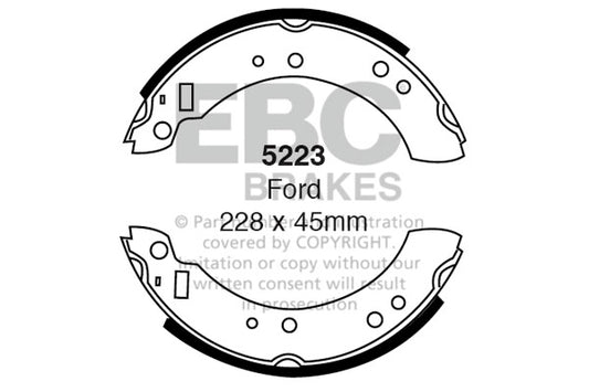 EBC Brake Shoe Replacement Set (6263)