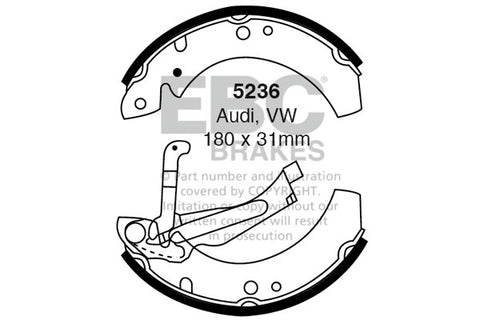 EBC Brake Shoe Replacement Set (5264)