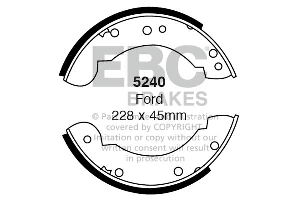 EBC Brake Shoe Replacement Set (6239)