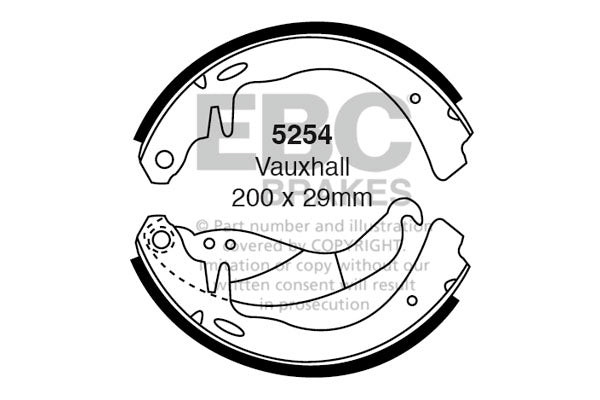 EBC Brake Shoe Replacement Set (6596)