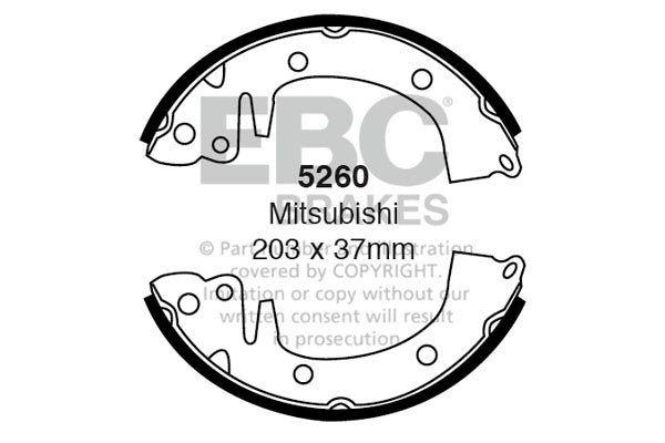 EBC Brake Shoe Replacement Set (6274)