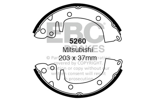 EBC Brake Shoe Replacement Set (6274)