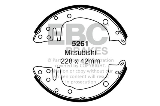 EBC Brake Shoe Replacement Set (6606)