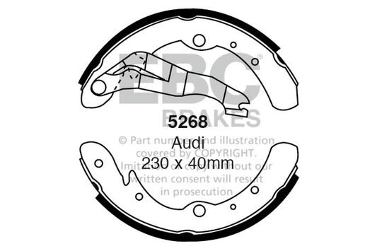 EBC Brake Shoe Replacement Set (5236)