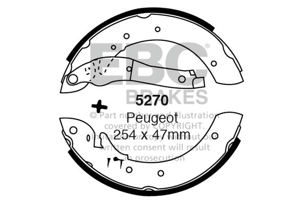 EBC Brake Shoe Replacement Set (5056)