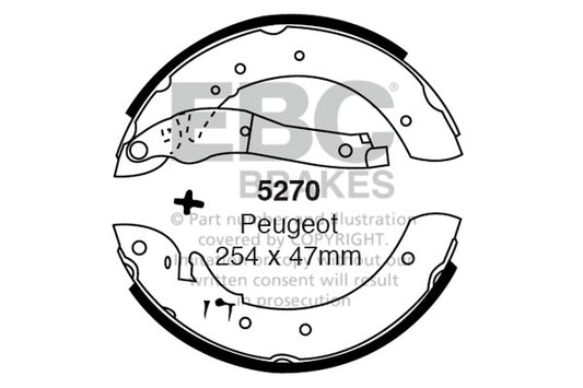 EBC Brake Shoe Replacement Set (5056)