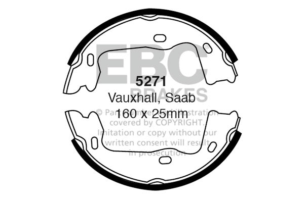 EBC Brake Shoe Replacement Set (6538)