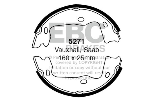 EBC Brake Shoe Replacement Set (6538)