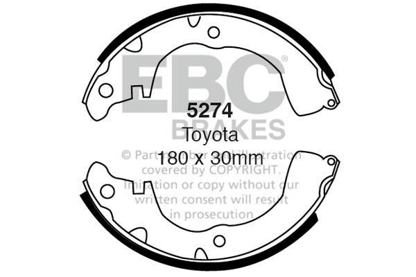 EBC Brake Shoe Replacement Set (6377)