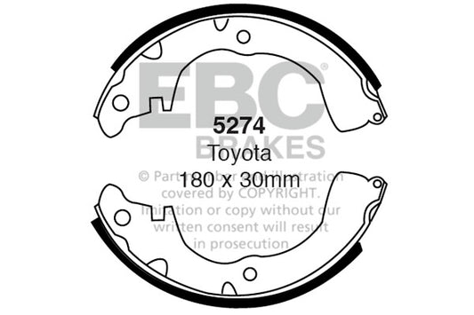 EBC Brake Shoe Replacement Set (6377)