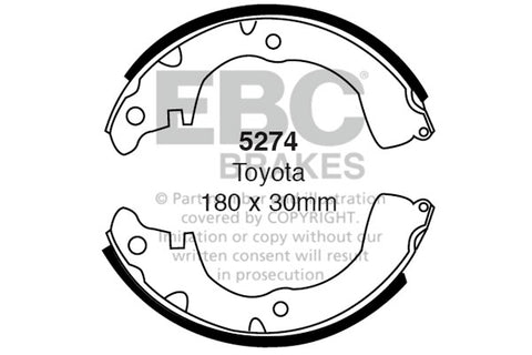 EBC Brake Shoe Replacement Set (6377)