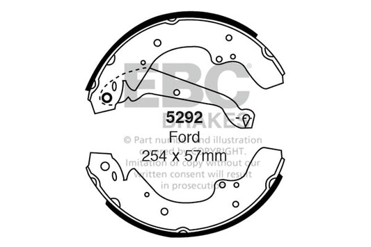 EBC Brake Shoe Replacement Set (5293)