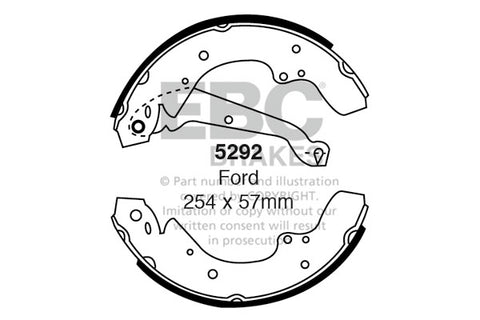 EBC Brake Shoe Replacement Set (5293)