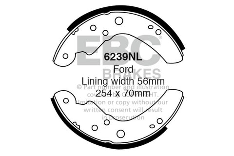 EBC Replacement Brake Shoe Set (6239NL)