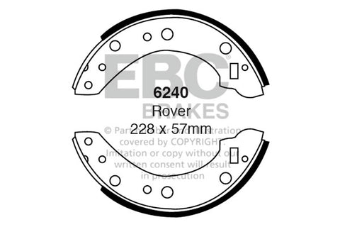 EBC Brake Shoe Replacement Set (5159)