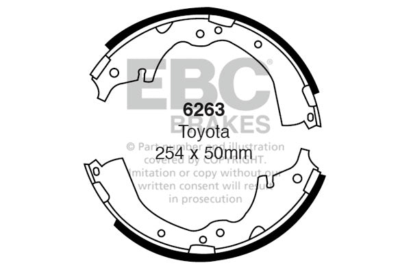 EBC Brake Shoe Replacement Set (5117)