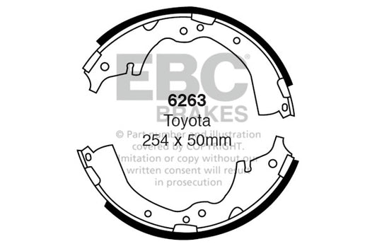EBC Brake Shoe Replacement Set (5117)
