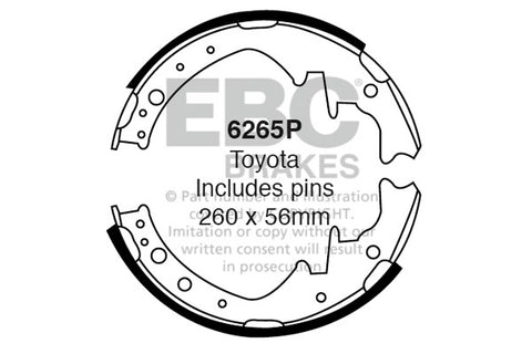 EBC Replacement Brake Shoe Set (6265P)
